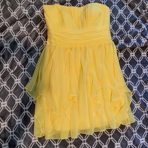 David’s Bridal Short Strapless Bridesmaids Dress